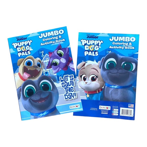 Puppy Dog Pals Gift Basket, Plush Rolly & Bingo Stuffed Animal Book Toy Set - Picture 6 of 6